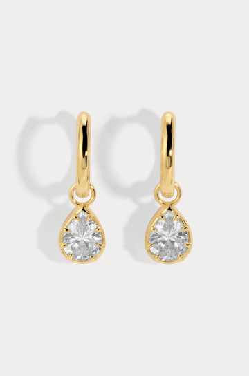 Huggie earrings with cz stone
Available in 14kt gold plated brass or Rhodium plated brass
Stones are white cz and measure 8.0mm x 6.0mm each
Snap Hinge Closure
Sold as a pair
Gold cz stone earrings