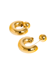 16K Gold Non-Tarnish Ball C Hoop Earring
16K Gold Plating
Stainless Steel
thick gold hoop earring