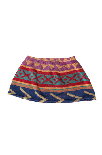 Graphic printed towel skirt
Elastic waistband
Unlined
Up-cycled
Each towel is up-cycled - there may be imperfections
Length: 12" / Waist: 29"