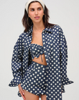 Dolly Denim Dot Skort by For Love & Lemons