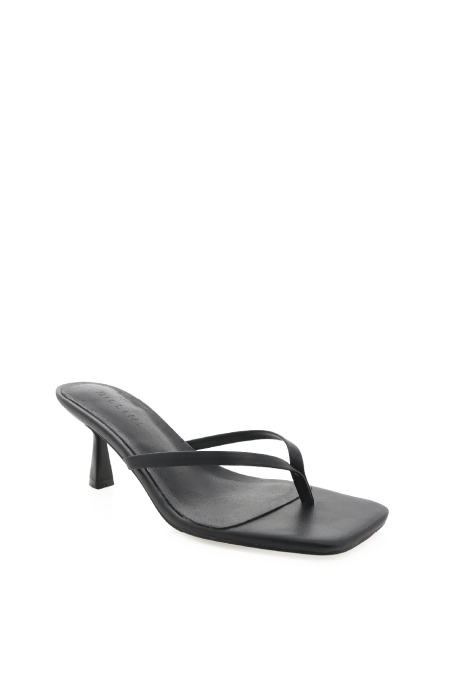 black casual thong heel. 