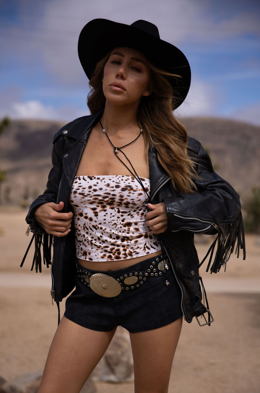 Animal printed ultra soft cropped tube top. coachella outfit. stagecoach outfit. festival outfit. 