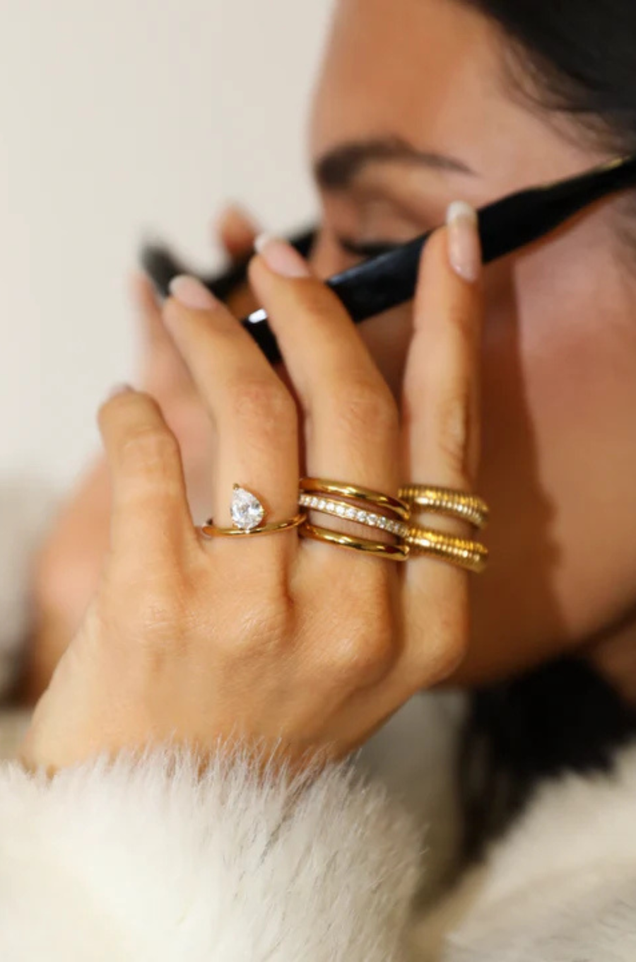 Luxe Stack Ring Ring by Ginneca Row