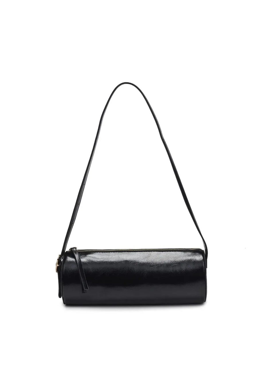 Barrel shoulder bag
Cylindrical silhouette shoulder bag
Versatile strap - over the shoulder or crossbody
Adjustable Shoulder Strap
Zip closure
Vegan Leather
black barrel bag
black barrel purse