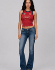 Team Cheetah Shrunken Tank Top
Sleeveless
Pull-on silhouette
Cropped
Cotton
red world cup team cheetah tank top