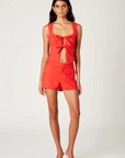 red Double front tie tank top
Square neckline
Waist-defining bodice
Lined
fourth of july top
summer tank top