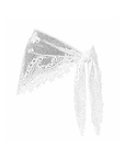 white Flower Crochet Head Scarf
Triangle Scarf
Hip Cover Up
Polyester
128cm x 30 cm