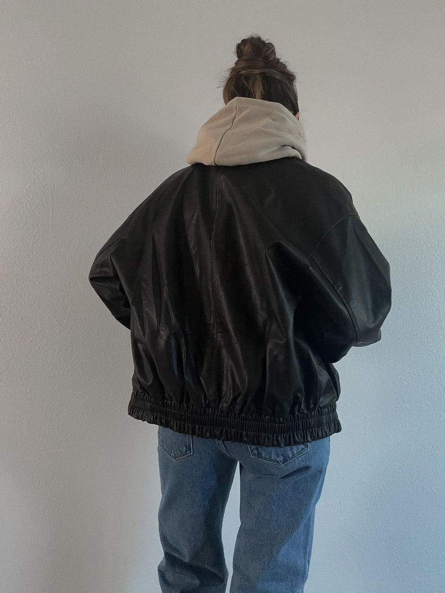 Market Find Leather Jacket