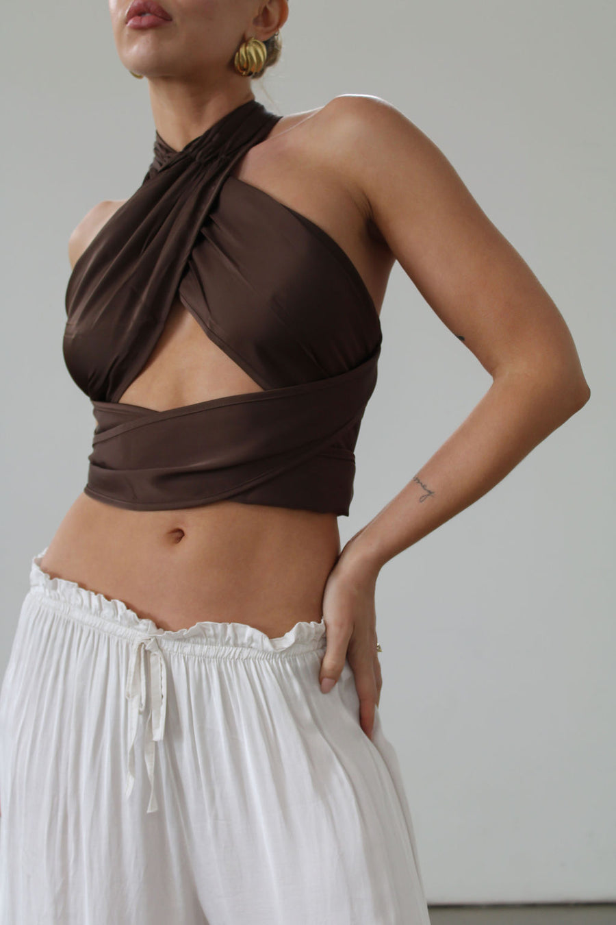 See Me Wrap Top - FINAL SALE