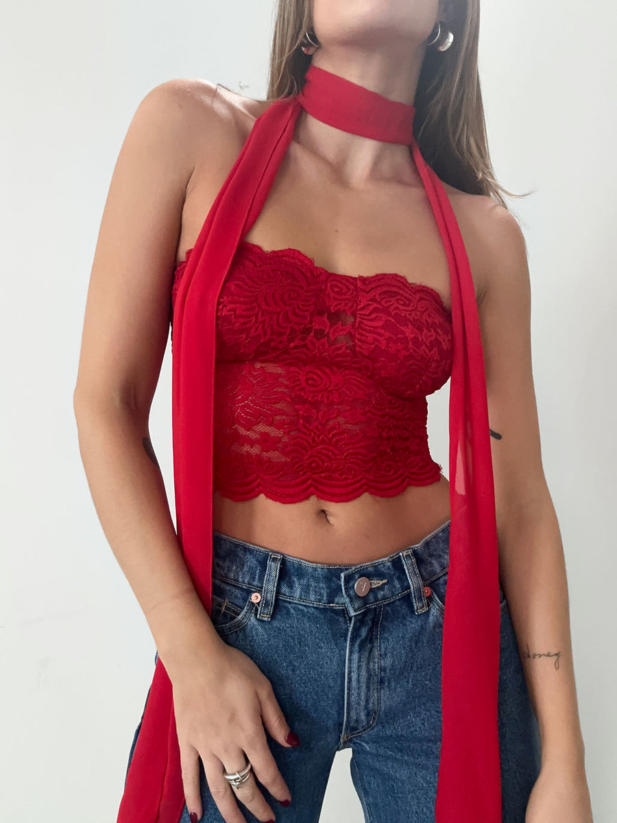 Red Hot Tube Top