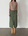 99 Low Maxi Skirt Fade Army by Abrand Jeans
