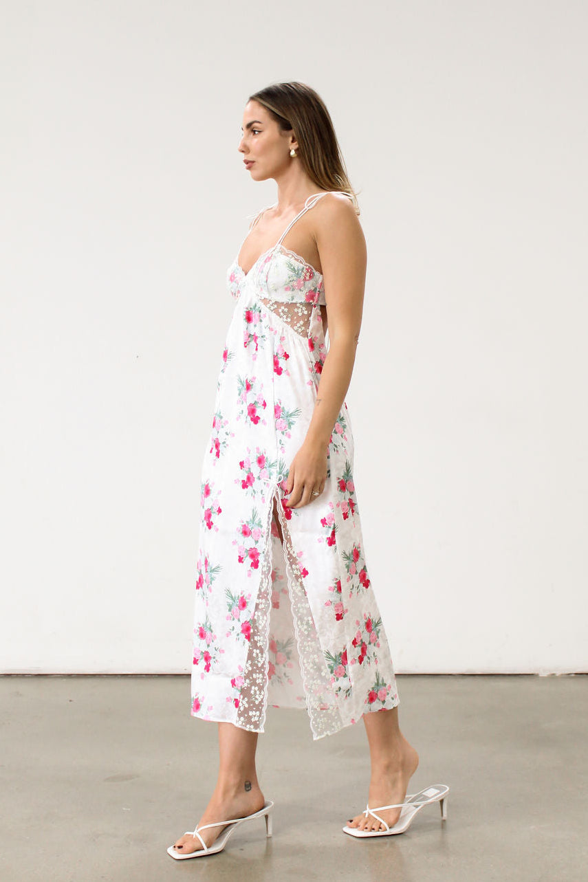 Babys Breath Midi Slip Dress by For Love & Lemons - FINAL SALE – SHOPLUNAB