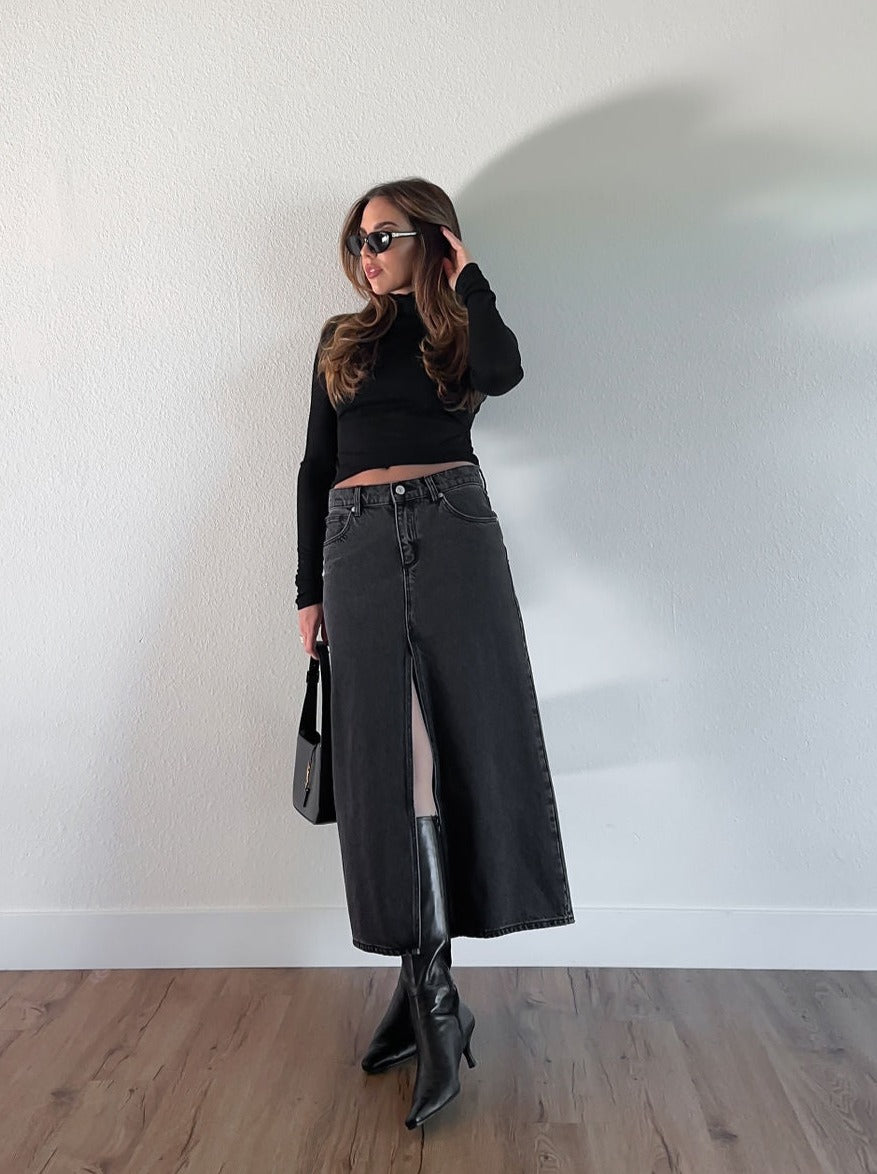 99 Low Maxi Skirt Chloe by Abrand Jeans SHOPLUNAB