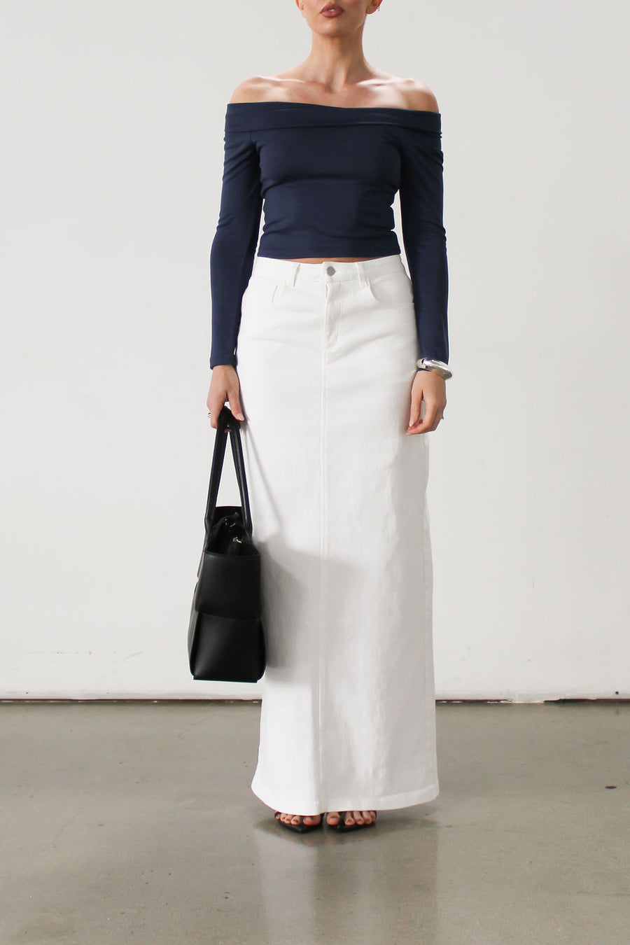 Button Me Up Maxi Skirt