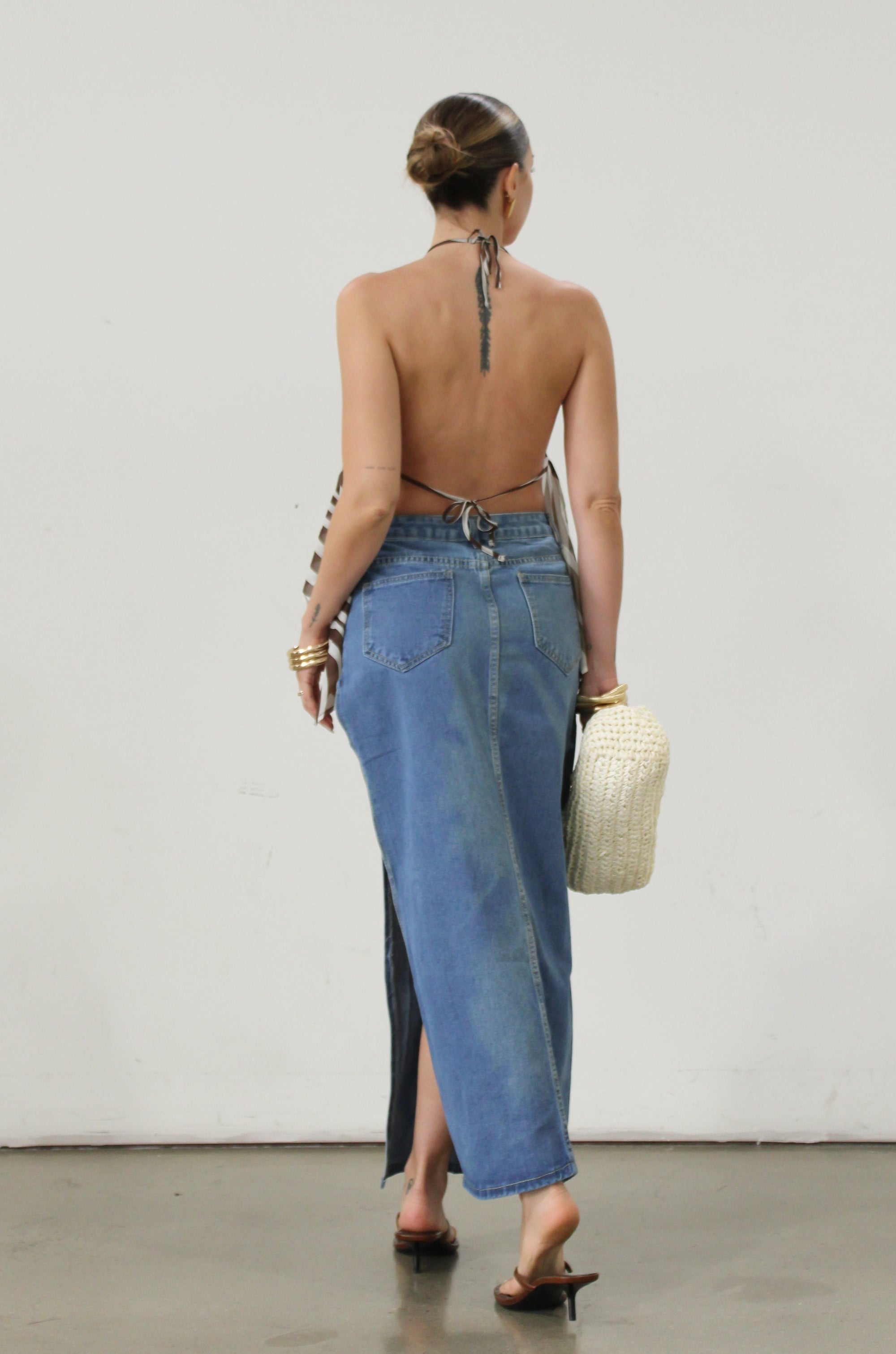 Split Decision Maxi Skirt - FINAL SALE