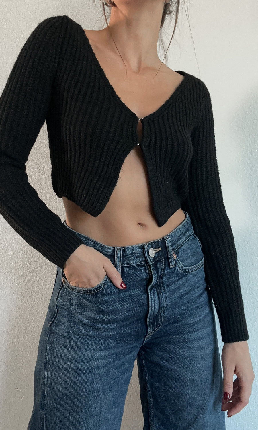 Girl Talk Crop Sweater