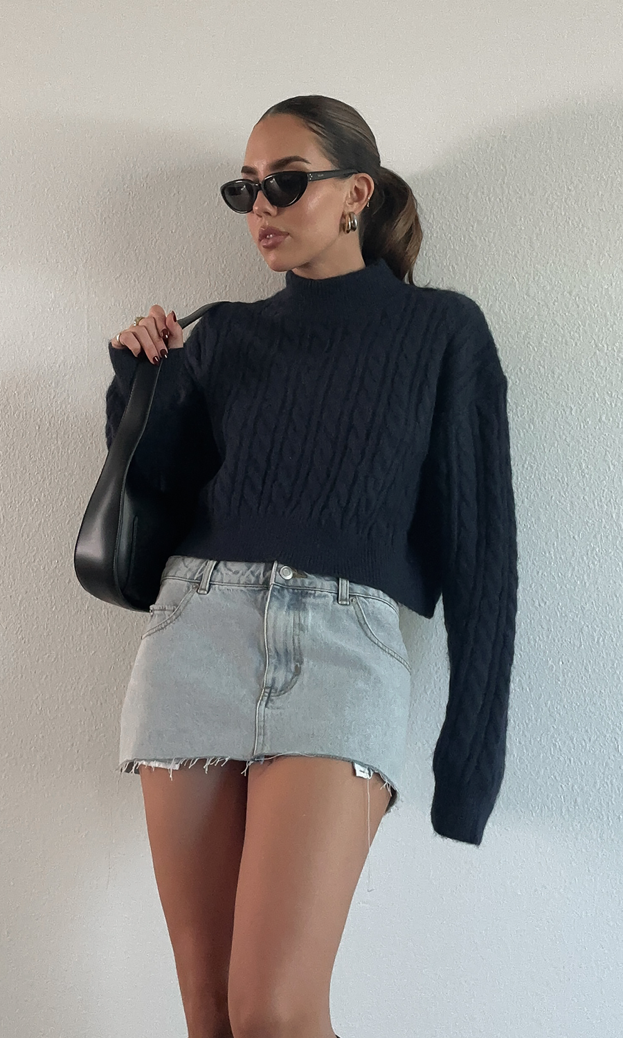 Wall St. Crop Sweater - FINAL SALE