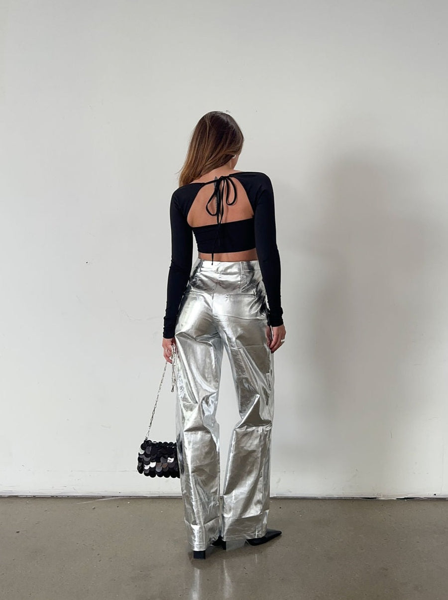 Zelda Metallic Trouser by 4th & Reckless - FINAL SALE