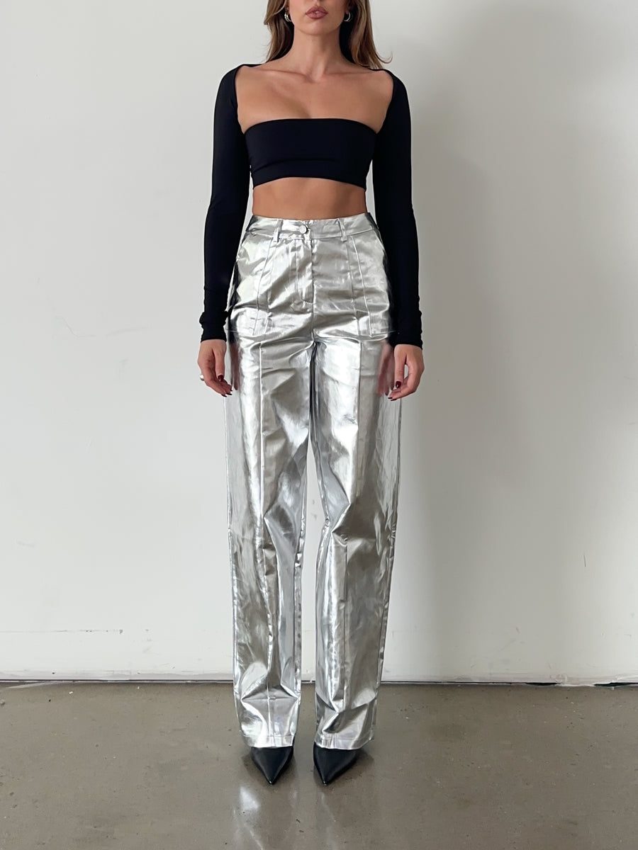 Zelda Metallic Trouser by 4th & Reckless - FINAL SALE