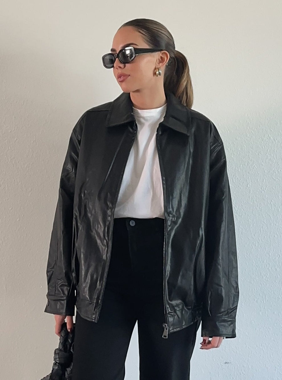 City Scenes Leather Jacket - FINAL SALE