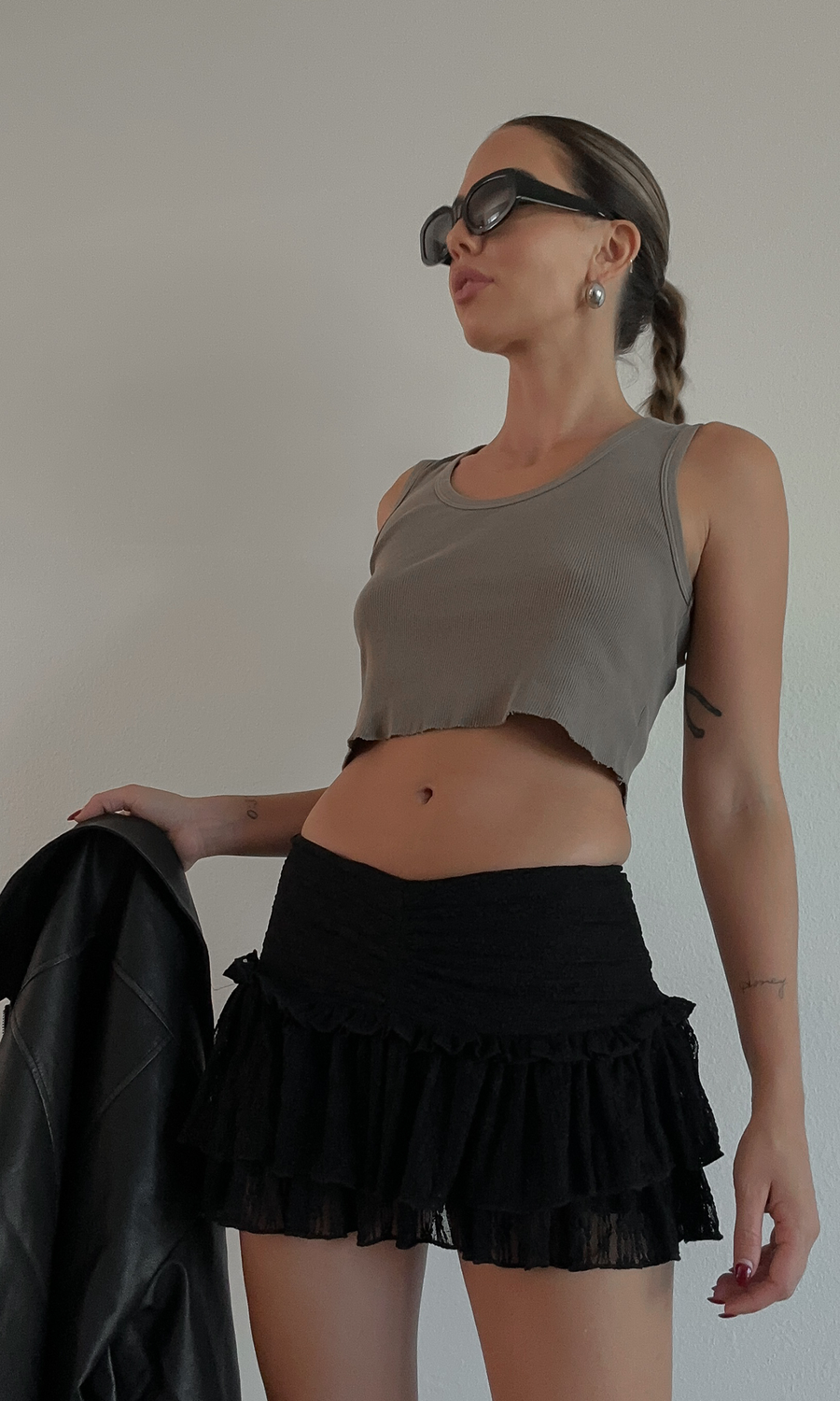 Laced Mini Skirt