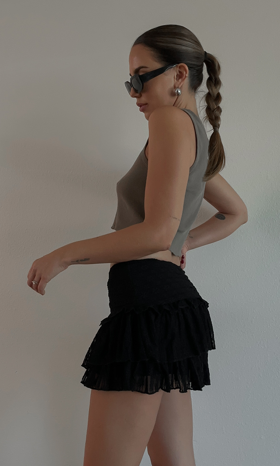 Laced Mini Skirt