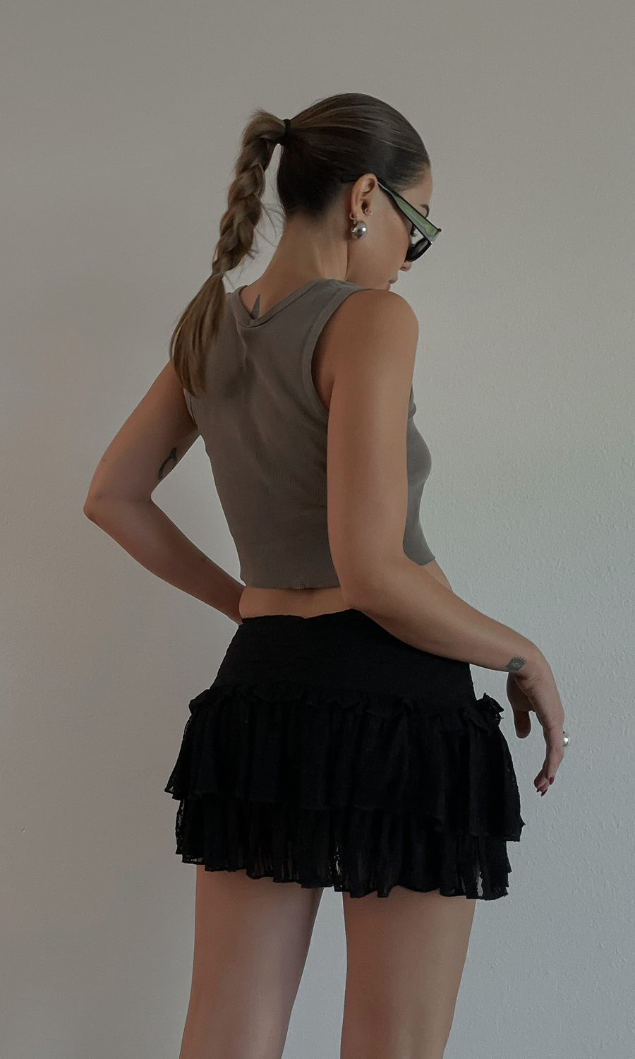 Laced Mini Skirt