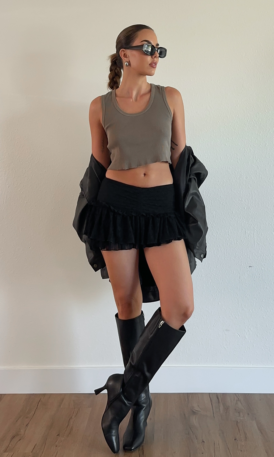Laced Mini Skirt