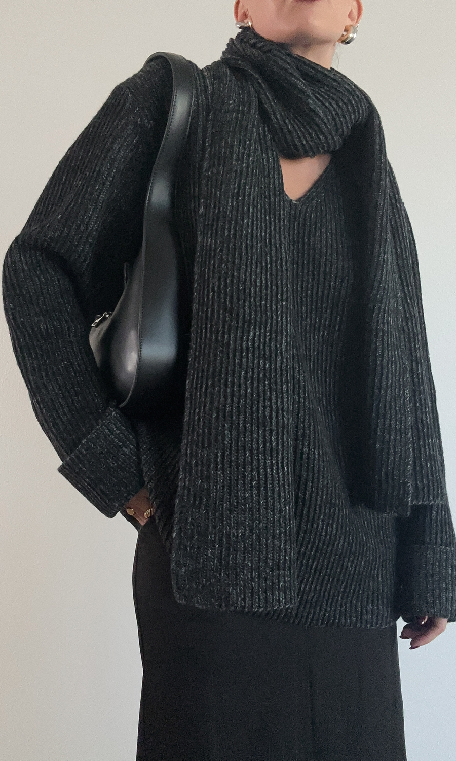 Remy Scarf Knit Jumper by 4th & Reckless