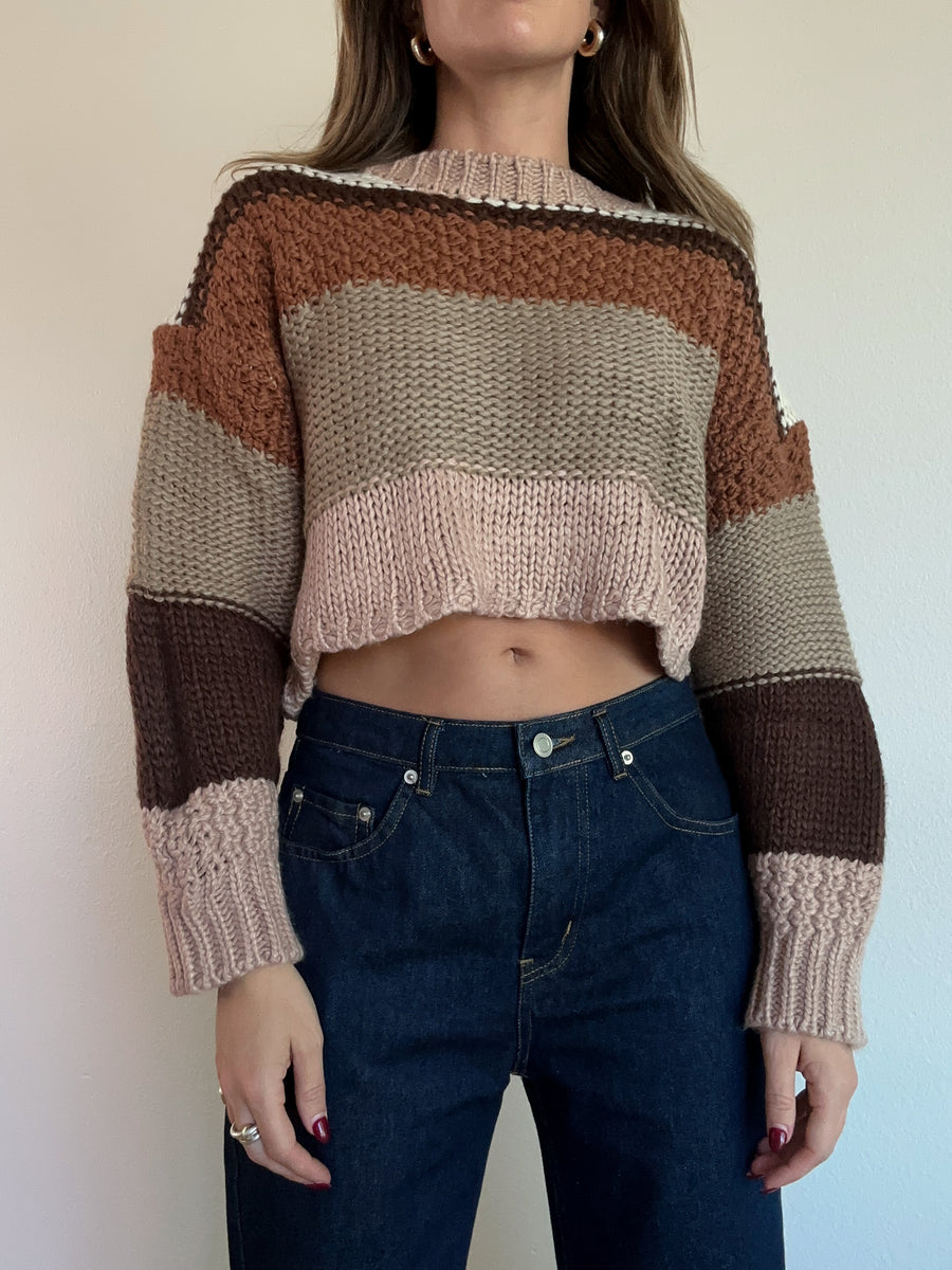 Paradigm Crop Sweater - FINAL SALE