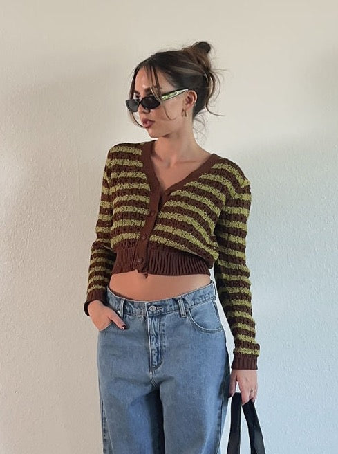 Thrifted Finds Crop Cardigan - FINAL SALE