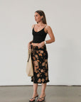 Chasing Flowers Midi Skirt - FINAL SALE