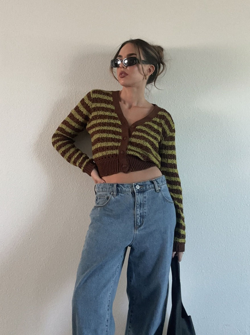 Thrifted Finds Crop Cardigan - FINAL SALE