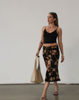 Chasing Flowers Midi Skirt - FINAL SALE