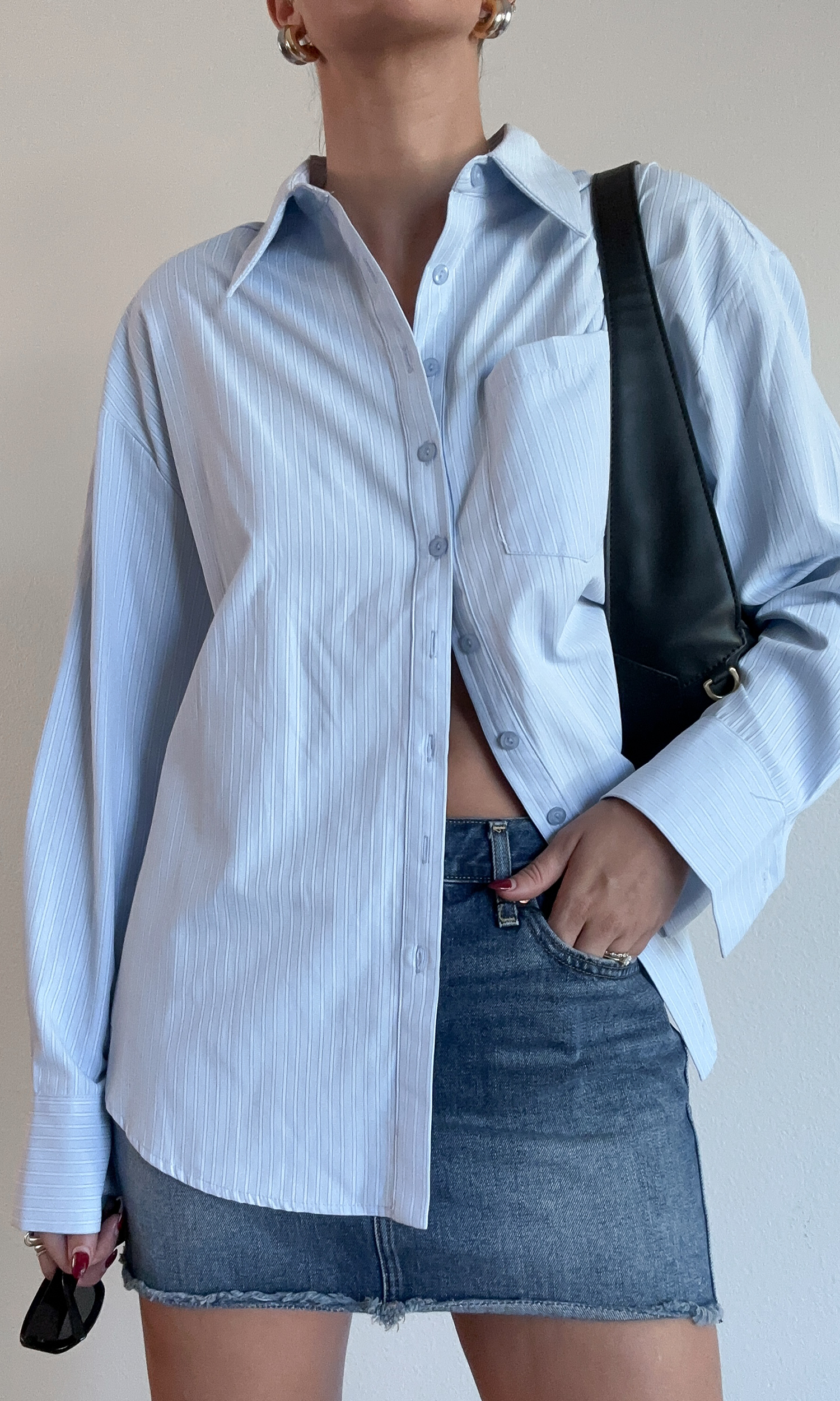 Was His Shirt Button Down Top - FINAL SALE