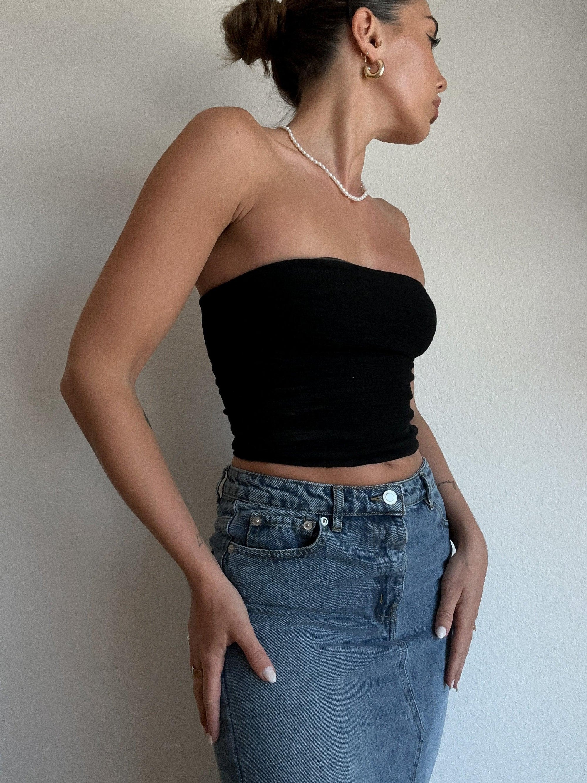 Flirt Alert Tube Top - SHOPLUNAB