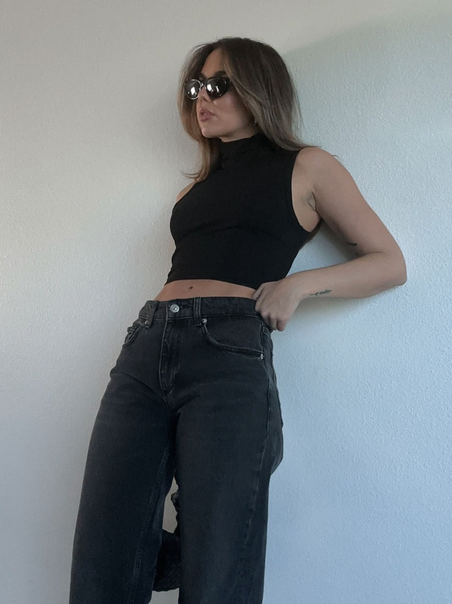 Coming Up Blank Crop Top - FINAL SALE