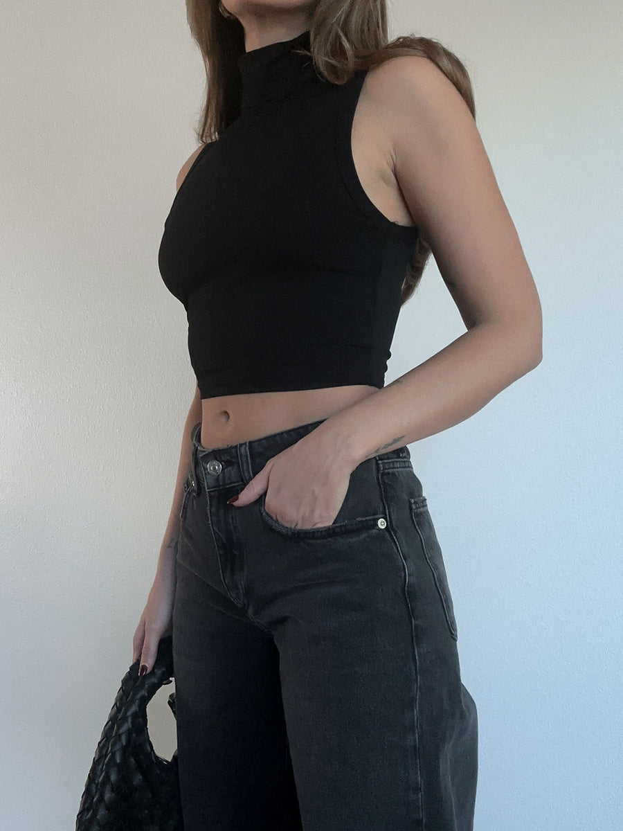 Coming Up Blank Crop Top - FINAL SALE