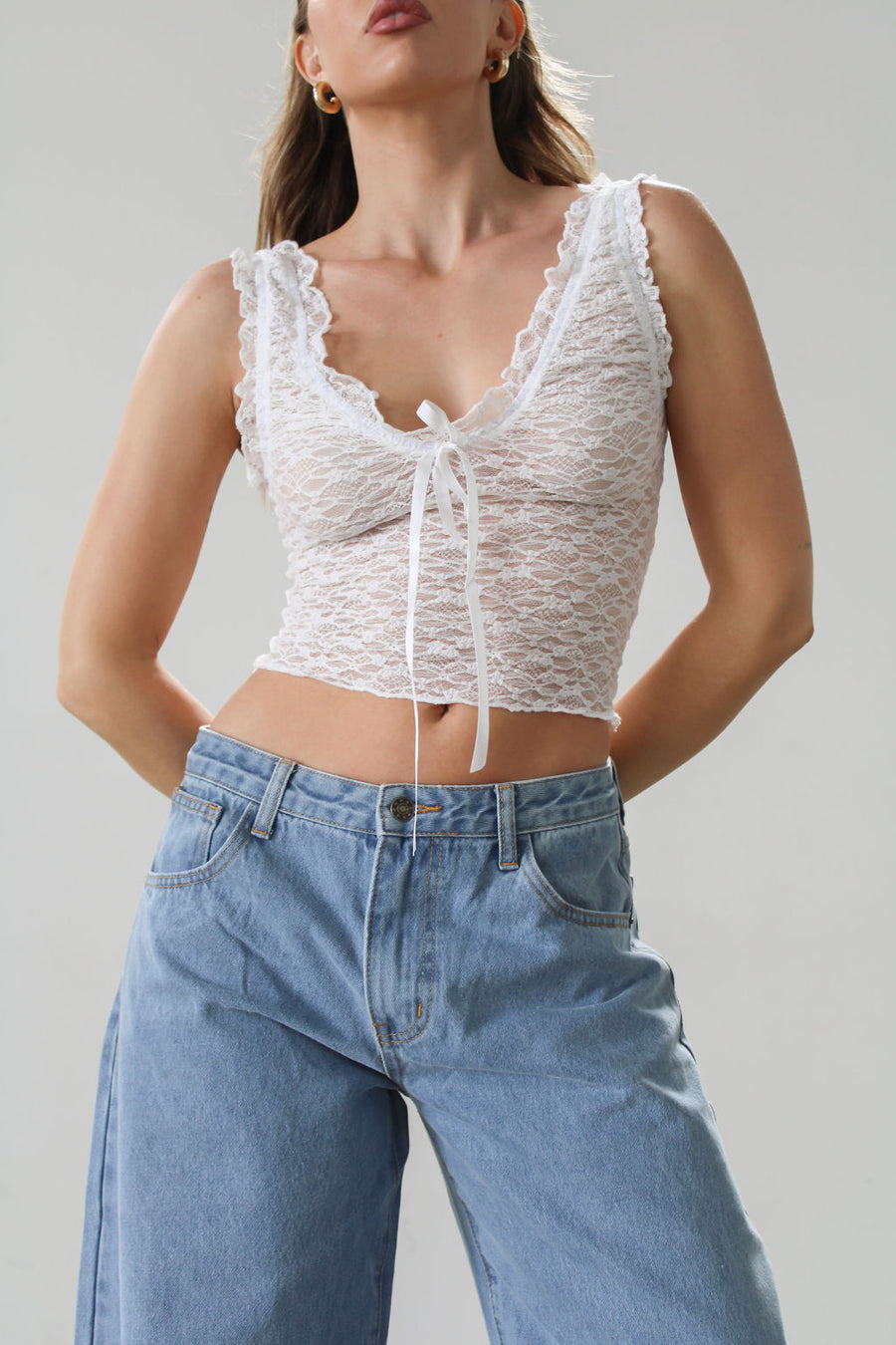 Ruffled Edges Crop Top