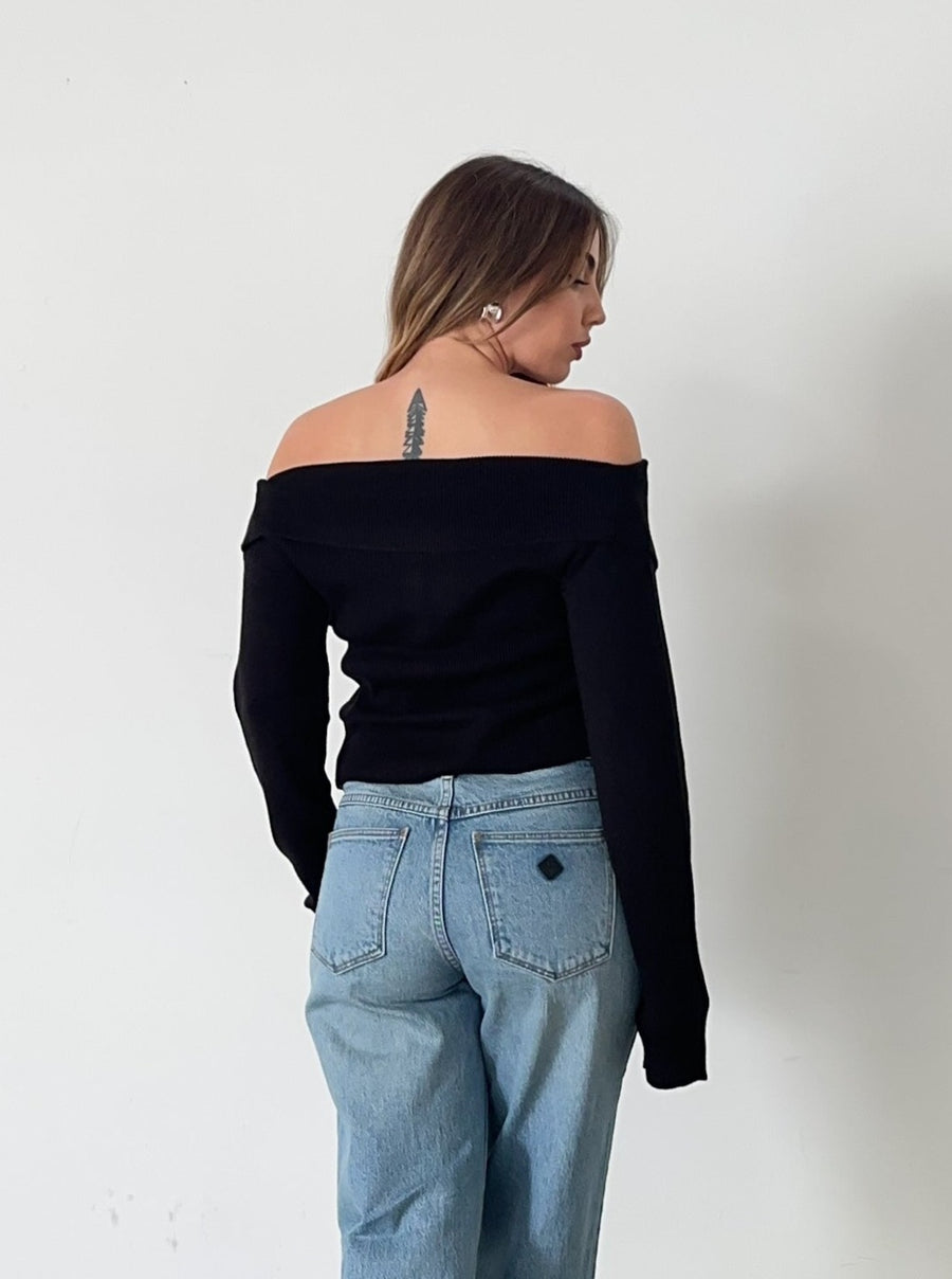 Exposed Crop Sweater - FINAL SALE