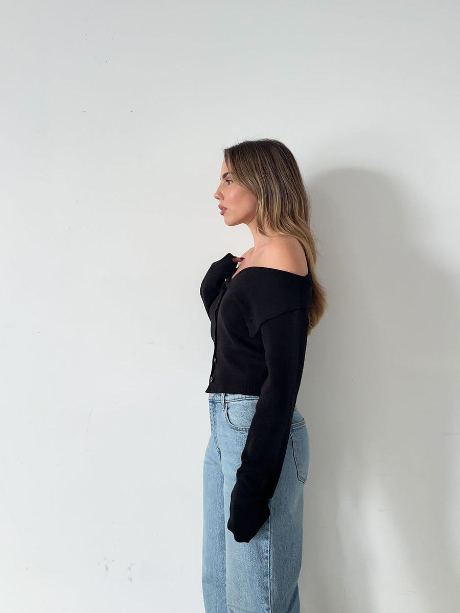 Exposed Crop Sweater - FINAL SALE