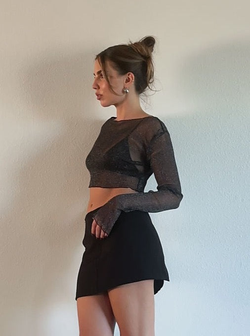 Night Out Crop Top - FINAL SALE