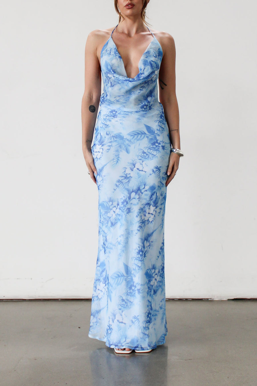 Ocean Waves Maxi Dress