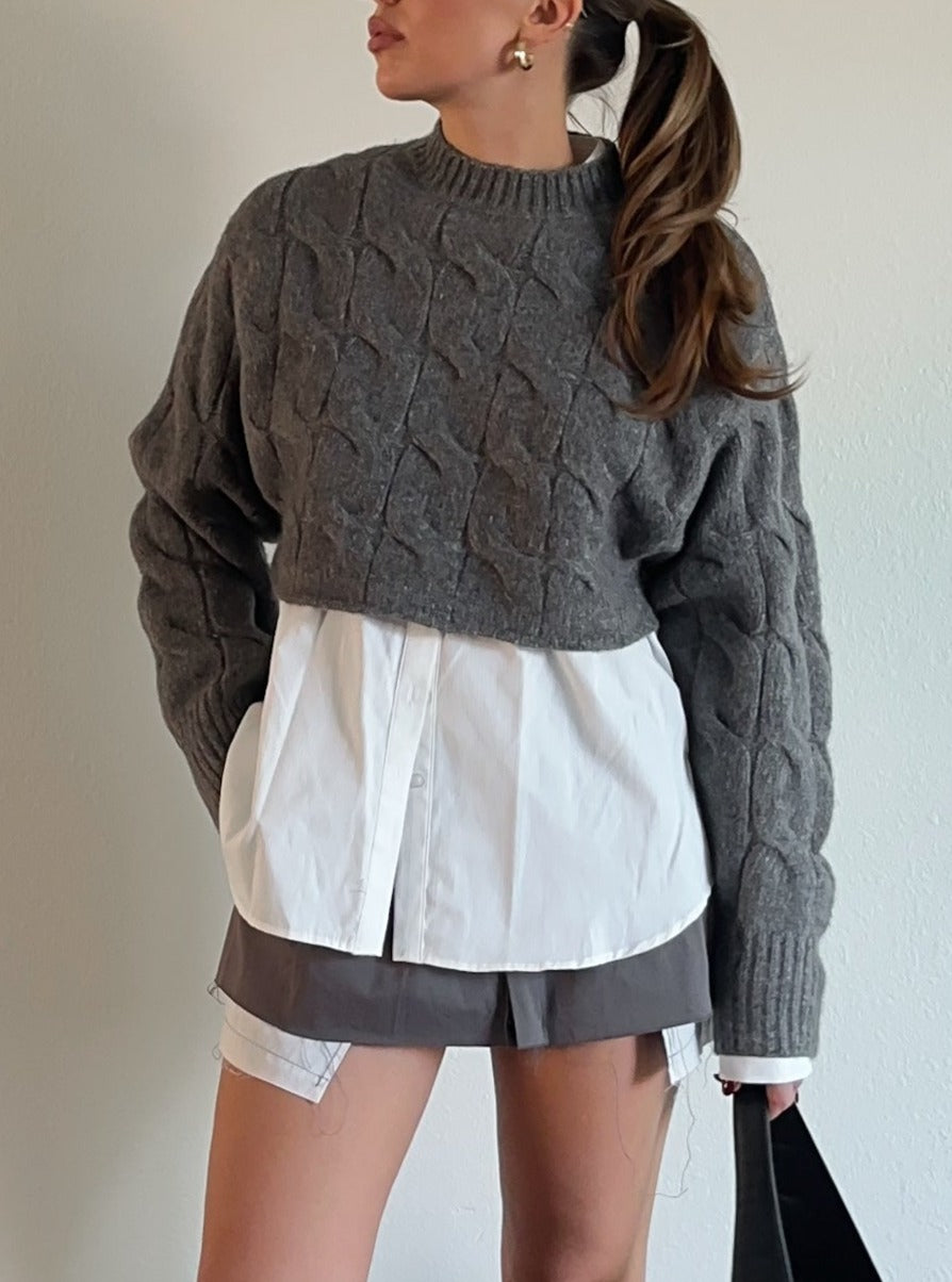 Boardroom Crop Sweater