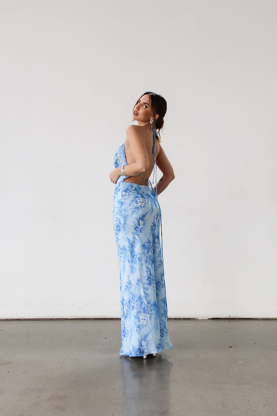 Ocean Waves Maxi Dress