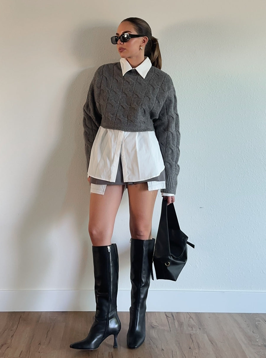 Boardroom Crop Sweater