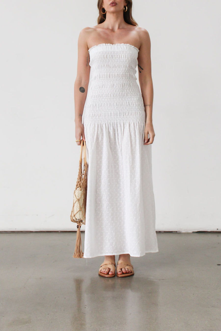 Cobblestone Streets Maxi Dress