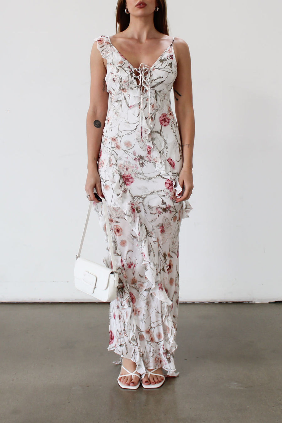 Vintage Floral Maxi Dress