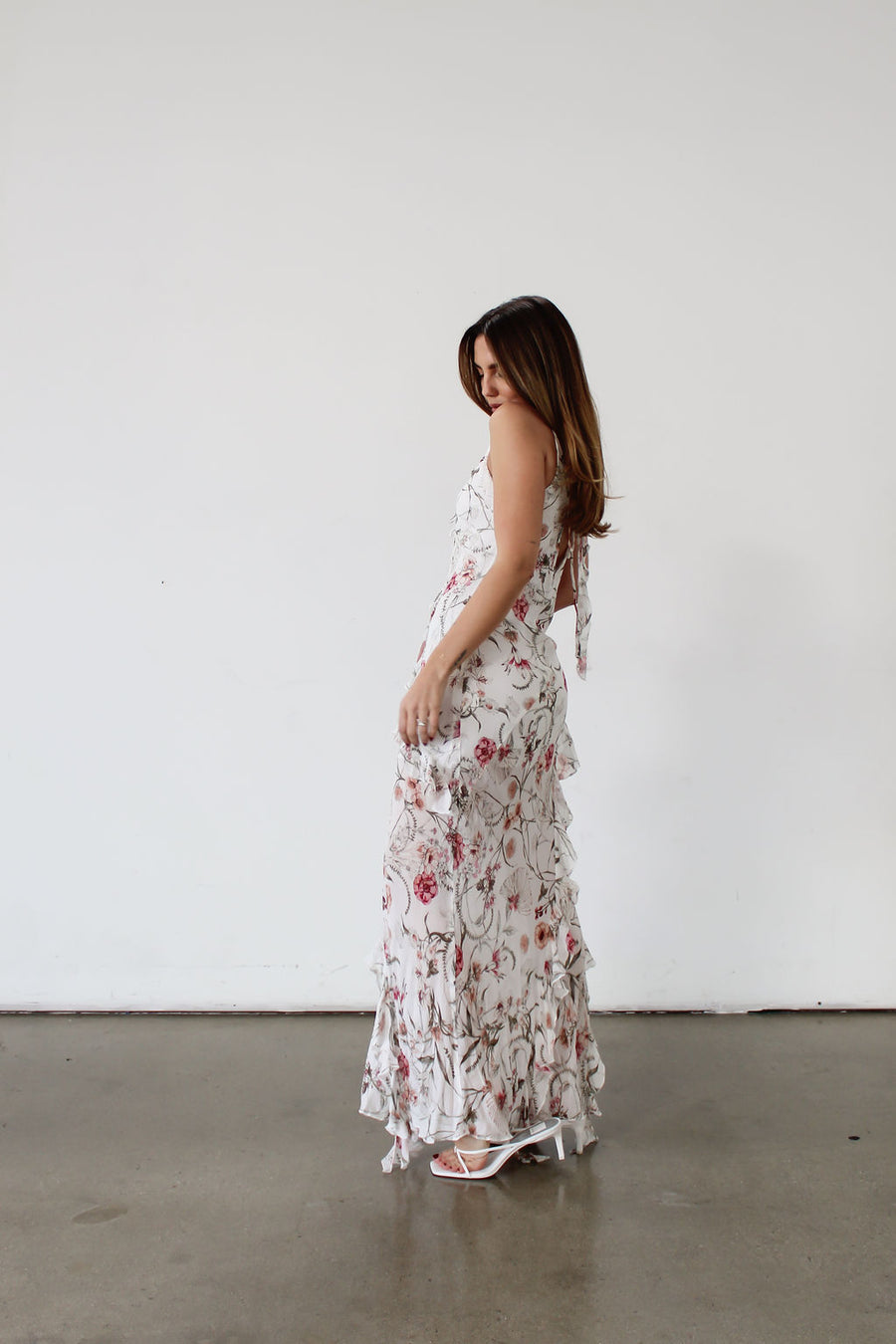 Vintage Floral Maxi Dress