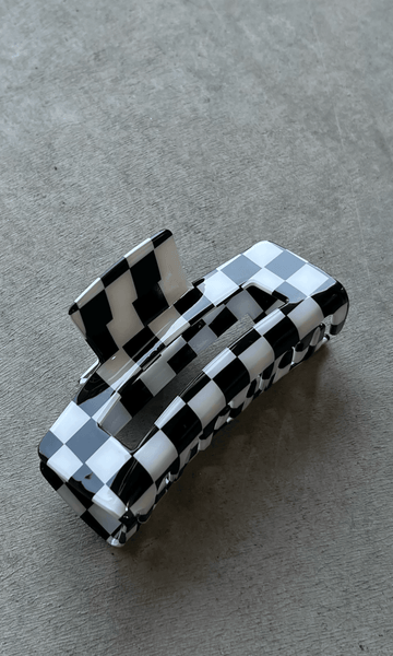 Checked Out Hair Clip - SHOPLUNAB